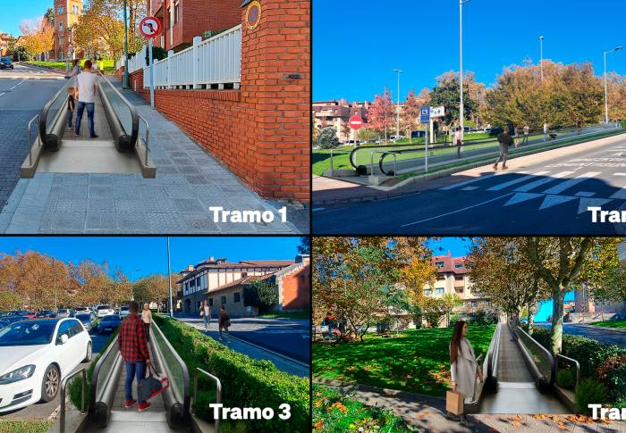 PP de Getxo propone la creación de cuatro tramos de rampas mecánicas en la calle Los Fueros de Algorta