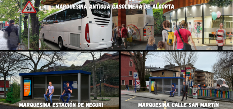 El PP de Getxo propone instalar marquesinas de autobús en la calle San Martín, en la estación de Neguri y en la antigua gasolinera de Algorta