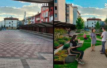 El PP de Getxo propone al Ayuntamiento recuperar la Plaza de “Biotz Alai” con una zona verde y refugio climático